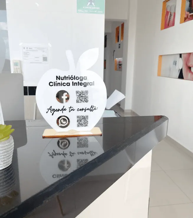 Recepción del consultorio de Nutrición Integral en Cancún